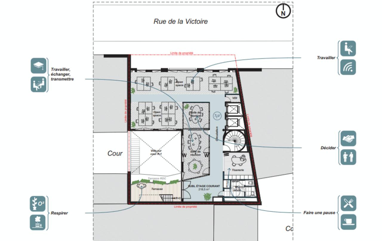 Bureau Paris 1753m² Location bureau Paris OLBUR2100714 3